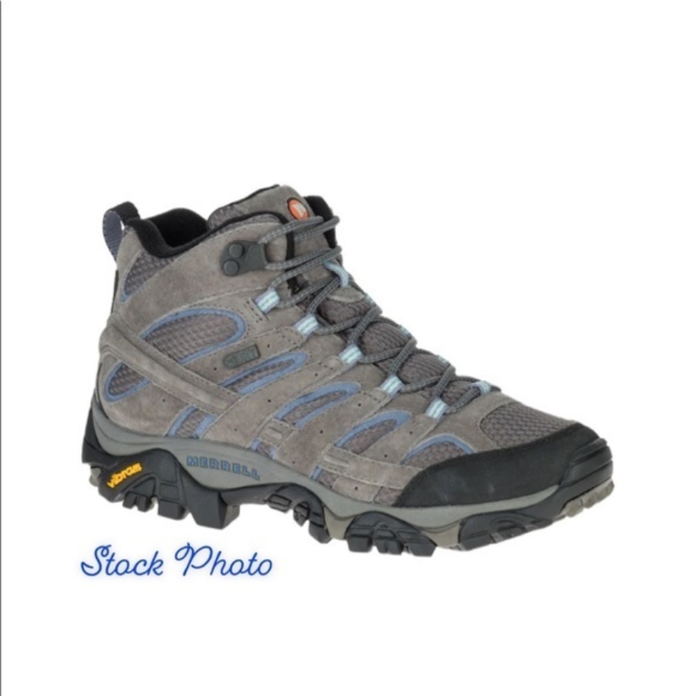 MERRELL Women’s Granite MOAB 2 MID WATERPROOF HIKING TRAIL SHOES Granite…‎